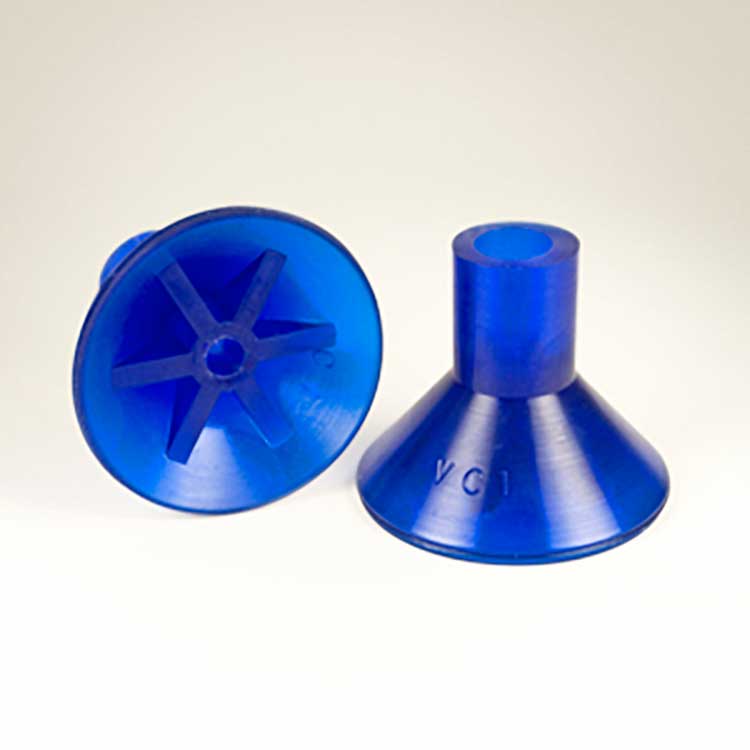 Blue Vinyl, Silicone & Urethane Vacuum Suction Cups - All-Vac Industries